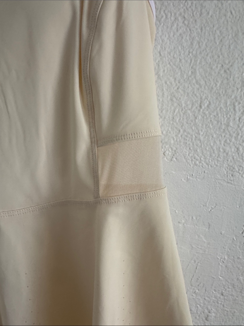 Rohnisch Cream Pickleball tennis Dress with White Trim Accents - Picture 4 of 11